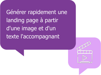 Première image montrant un contenu de type média et une deuxième image montrant un logo média