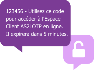 Première image montrant un exemple de second facteur d'authentification et une deuxième image montrant le signe cadenas ouvert