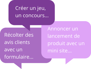 Créer un jeu, un concours, récolter des avis clients avec un formulaire.