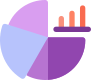 Pie chart of sending statistics