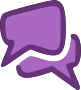 Logo bulle de conversation